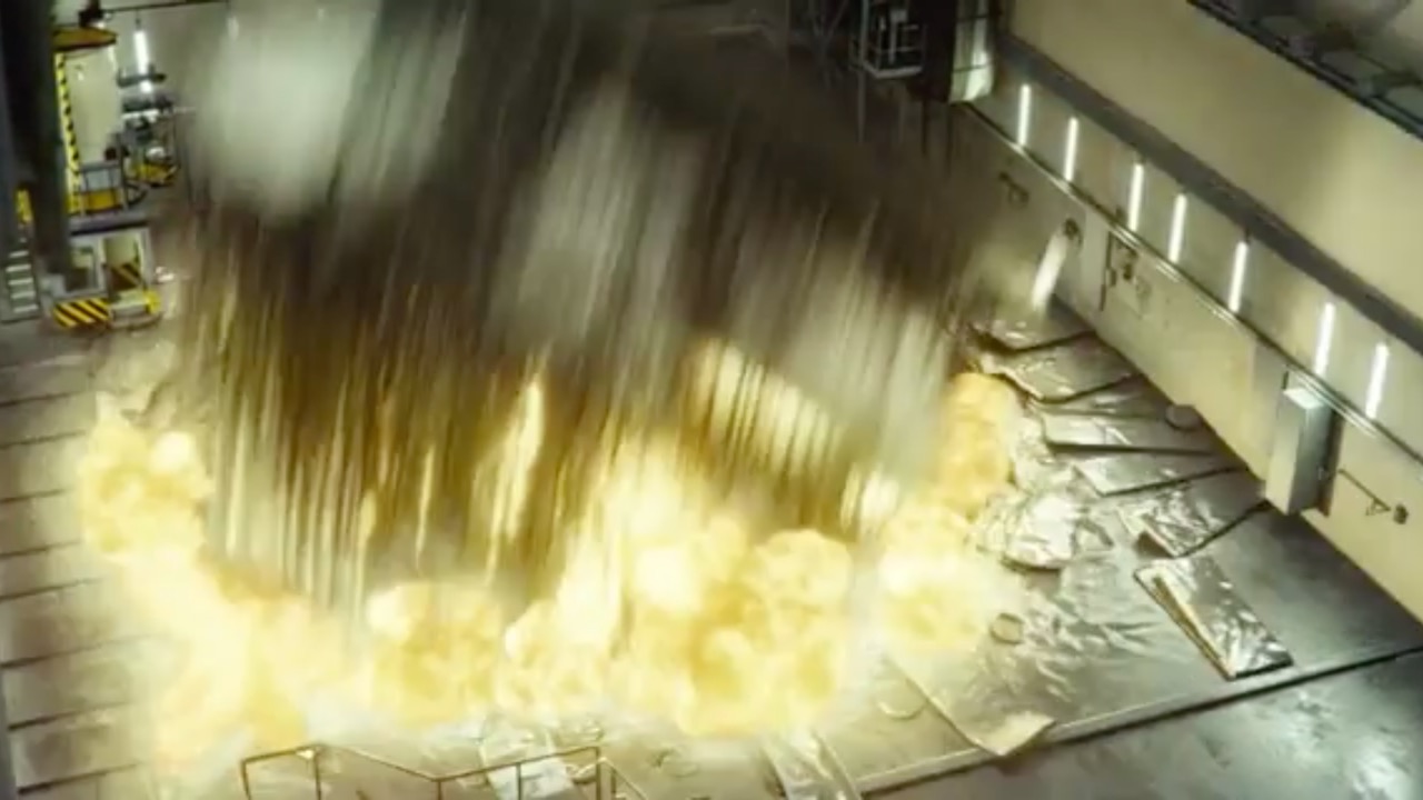 Chernobyl reactor explosion screen shot